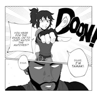 a comic with an image of a man and a woman